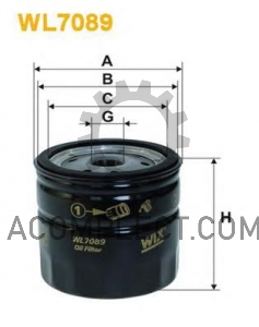 Фильтр масла Wix Filters WX WL7089