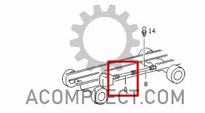 Карданый вал (передняя часть) Rex+ (б/у) Mercedes-Benz 6734107004